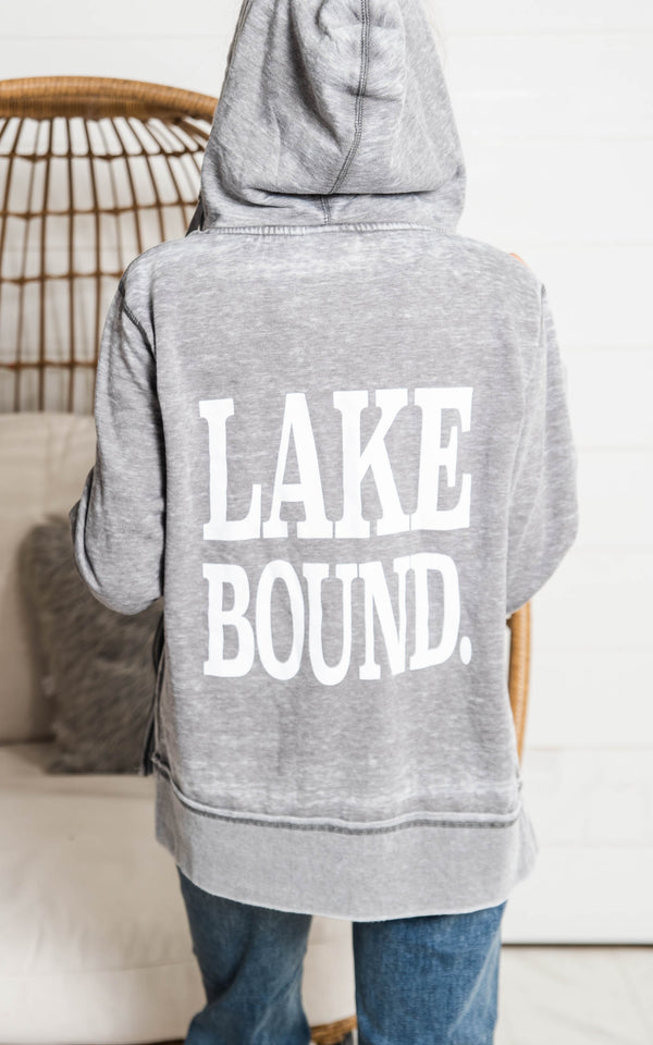 lake bound zip up hoodie