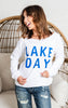 lake day slouchy sweater 