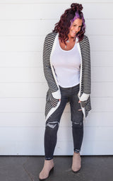 charcoal stripe duster 