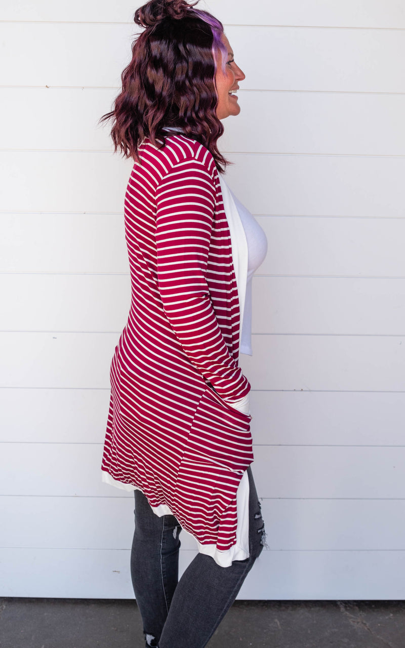 Stripe Duster Cardigan - Final Sale