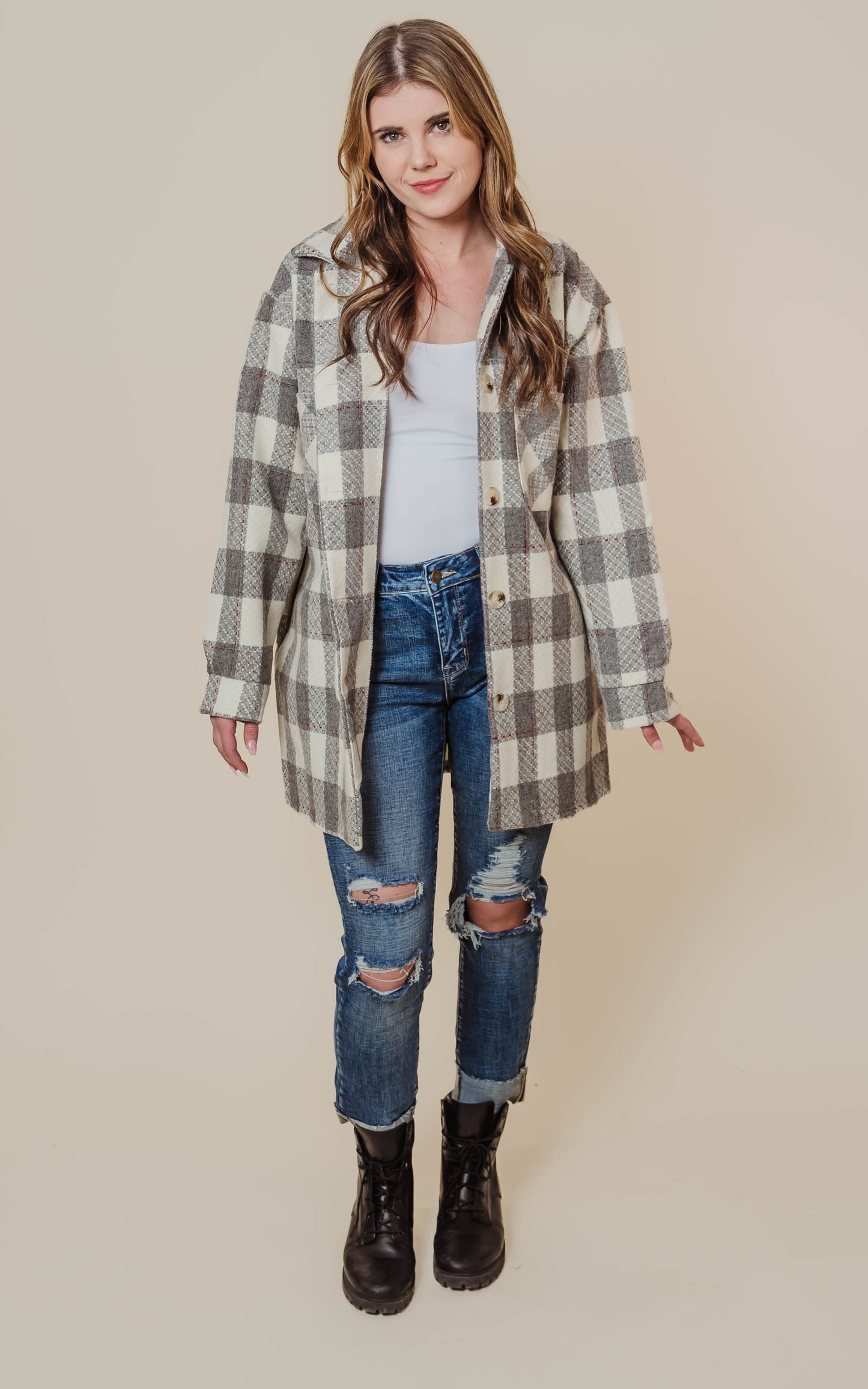 Picnic in the Park Plaid Shacket -  Final Sale