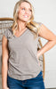 vneck sleeveless top 