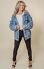 Mono B oversized denim jacket