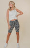 grey leopard biker shorts 