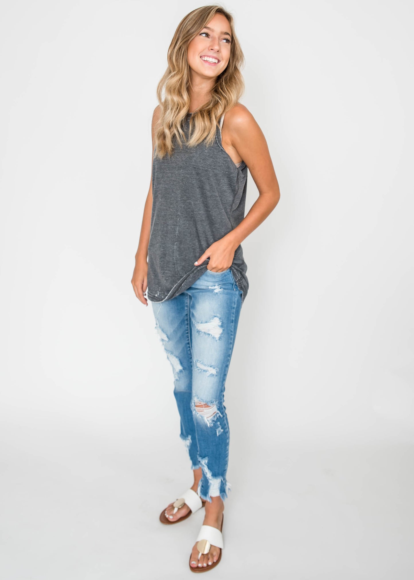  Zen Vintage Tank Top-preorder, CLOTHING, S&S, BAD HABIT BOUTIQUE 