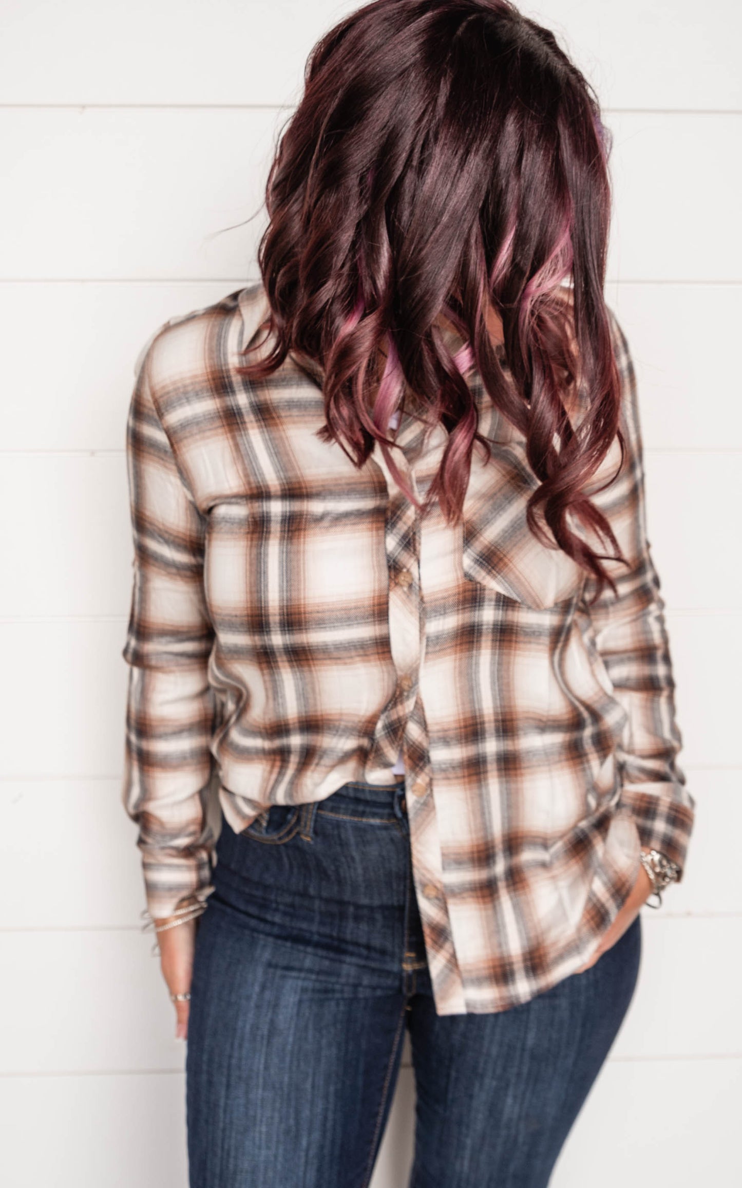 Rustic Vibes Boyfriend Flannel Shirt