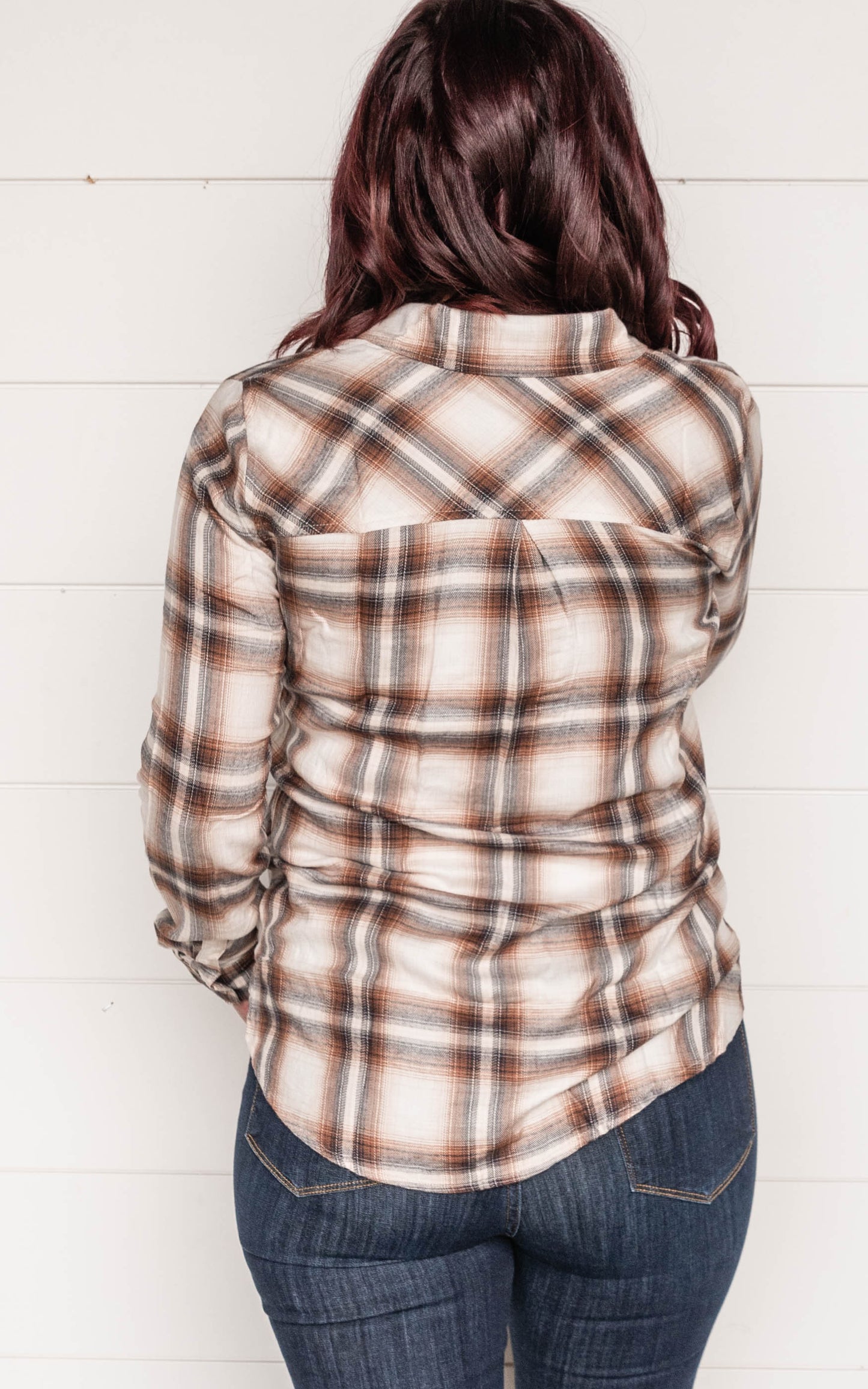 Rustic Vibes Boyfriend Flannel Shirt