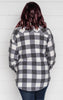 Brushed Buffalo Plaid Top - Off White