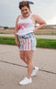 Judy Blue | Red, White and Shorts - BAD HABIT BOUTIQUE 