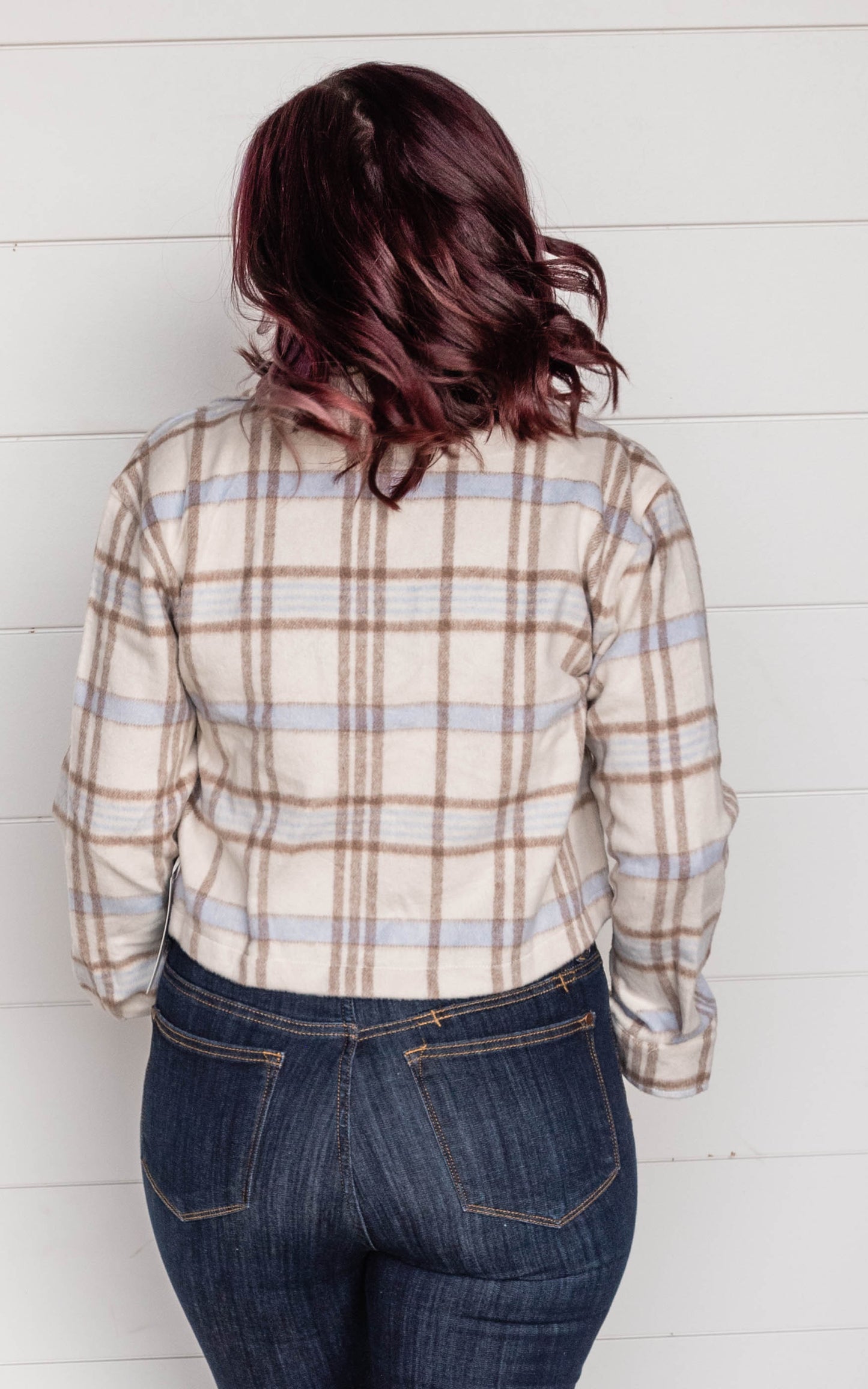 Cozy Morning Brushed Plaid Jacket | FINAL SALE