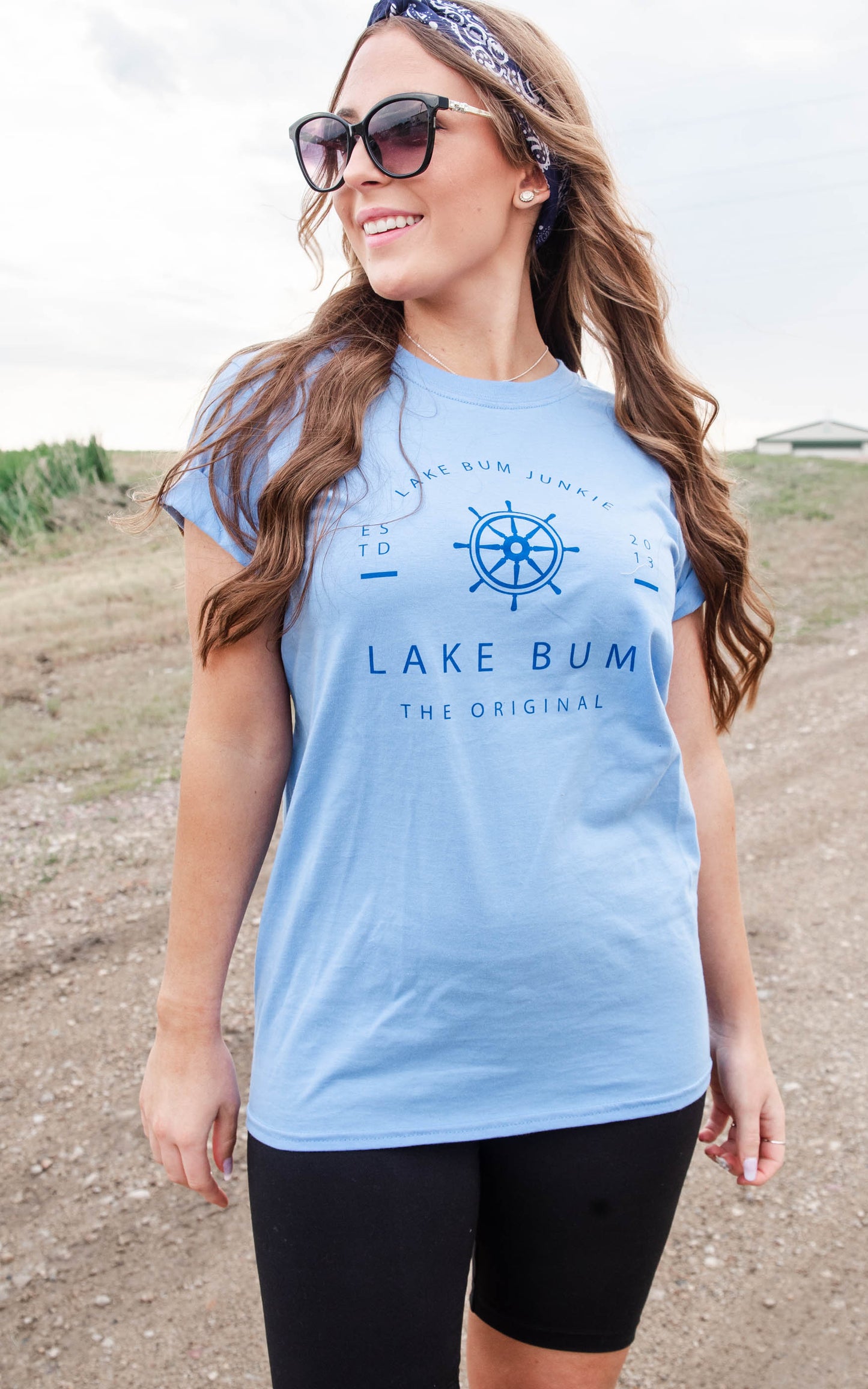 lake bum junkie t-shrit 