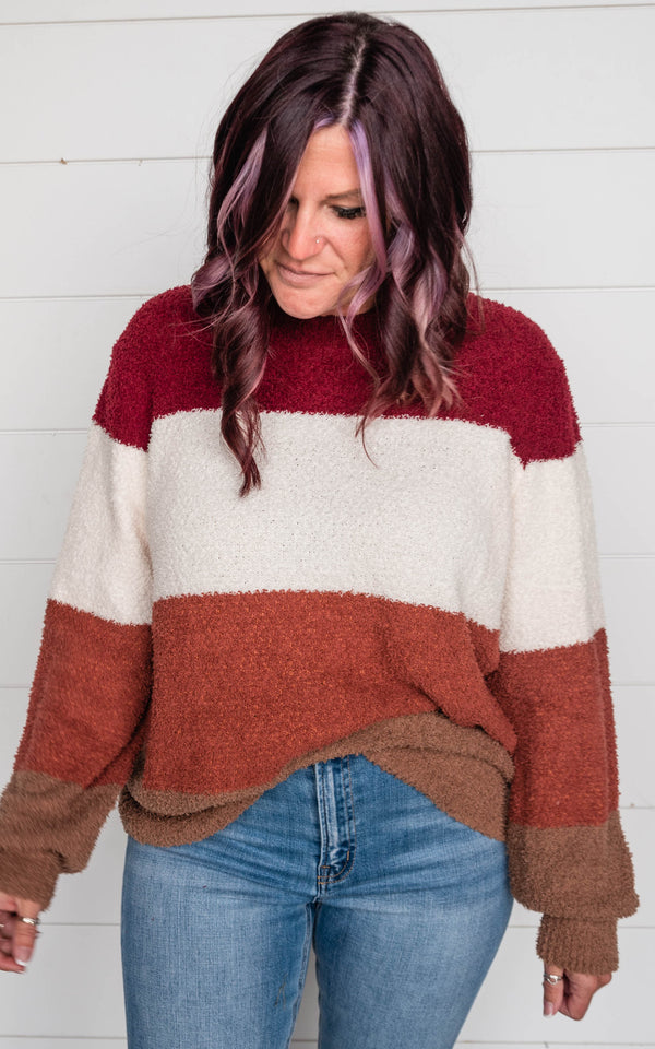 colorblock sweater 