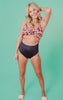 leopard cut out swim 