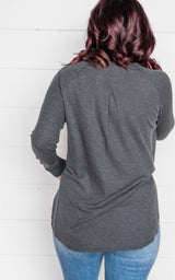 The Ruby Henley Thermal Long Sleeve Top - Final Sale*