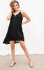 black summer tank dress