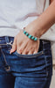 Natural Turquoise "C" Cuff Bracelet