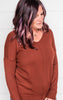 zenana rust sweater 