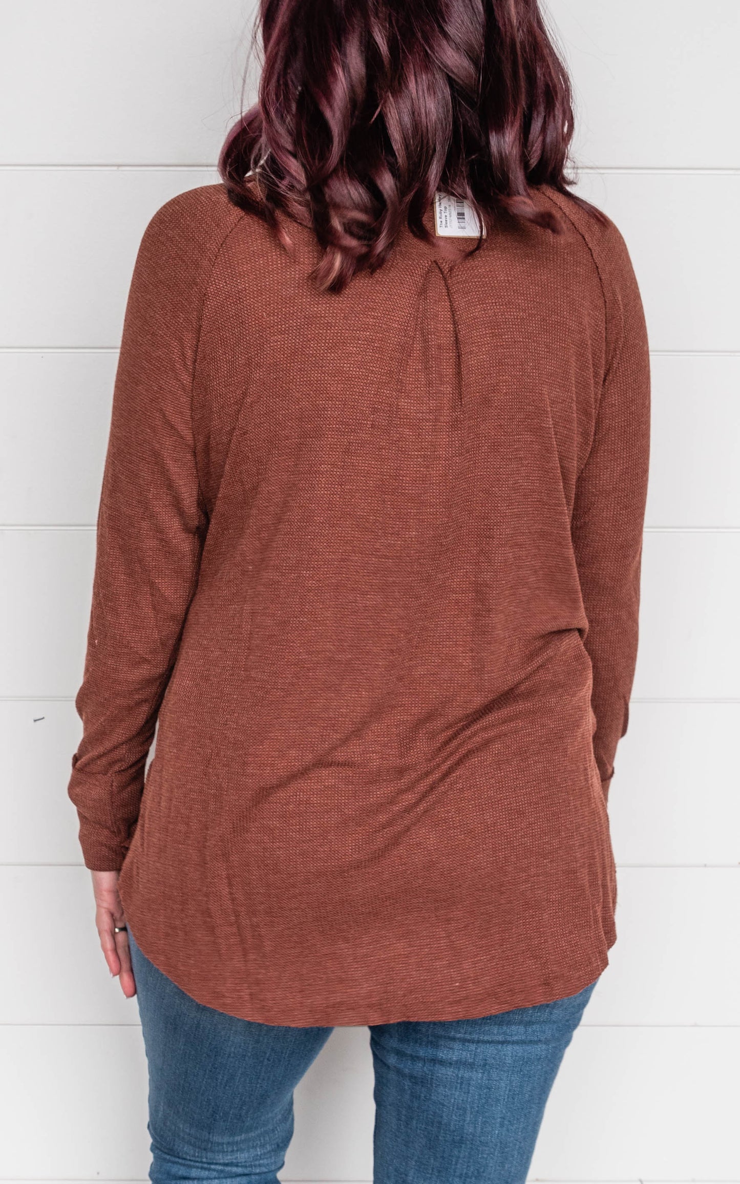 The Ruby Henley Thermal Long Sleeve Top - Final Sale*