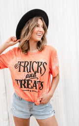 Tricks & Treats Bleached Out T-Shirt**