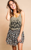 On the Road Again Racerback Olive Tank - BAD HABIT BOUTIQUE 