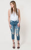 womens distressed capris 