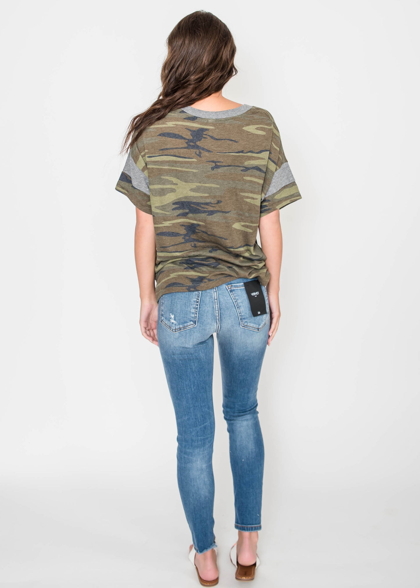  Happy Camper Camo T-Shirt, CLOTHING, BAD HABIT APPAREL, BAD HABIT BOUTIQUE 