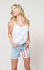 Red, White and Blue Denim Shorts - Judy Blue