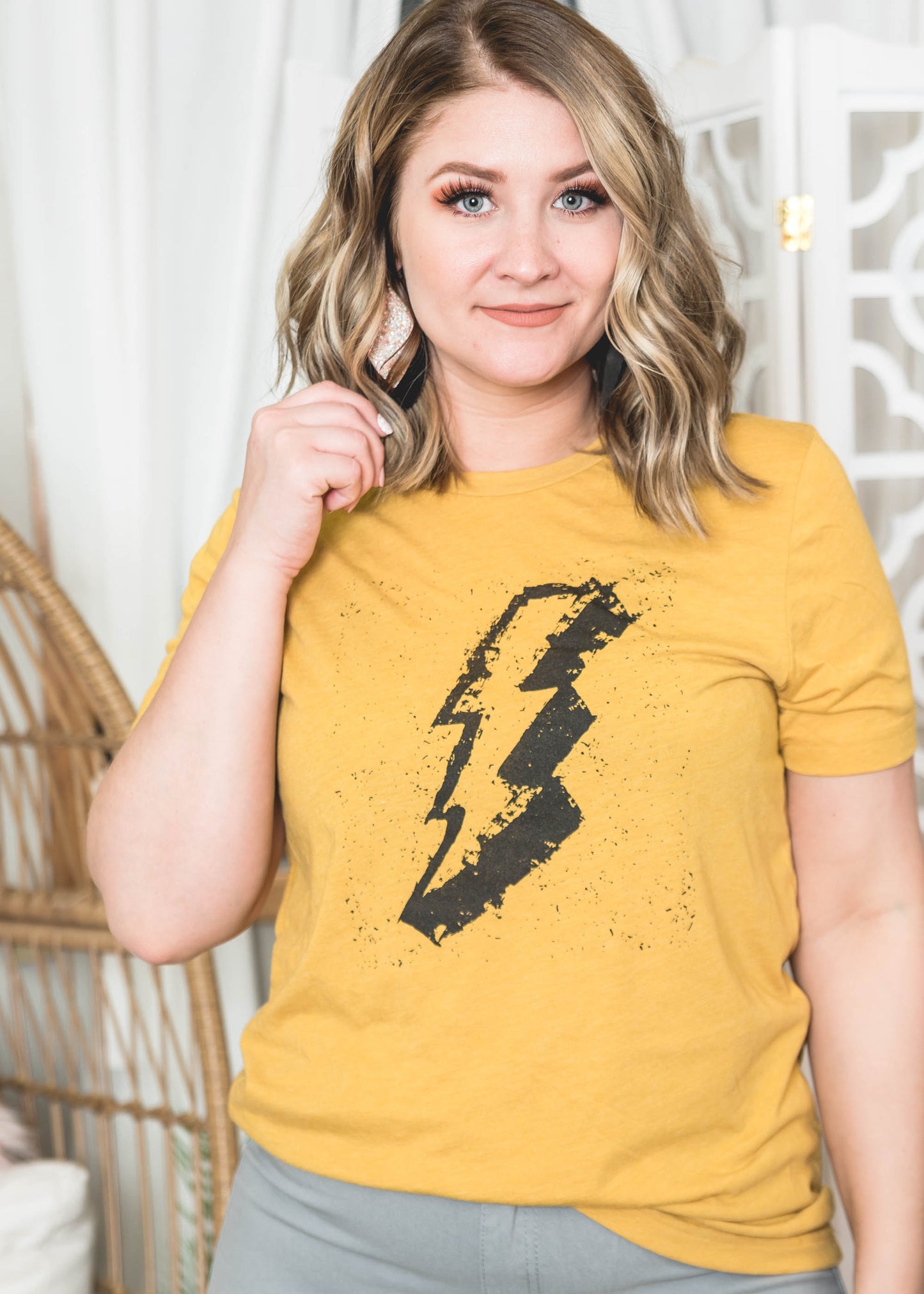  Lightning Strikes Graphic Tee, CLOTHING, BAD HABIT APPAREL, BAD HABIT BOUTIQUE 