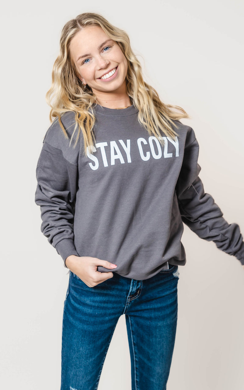 Stay Cozy Crewneck Sweatshirt**