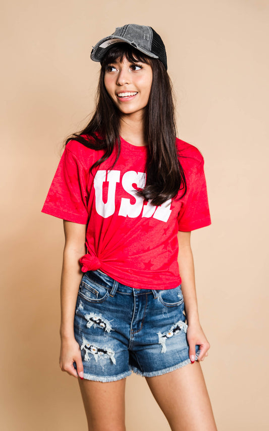 red usa tshirt 