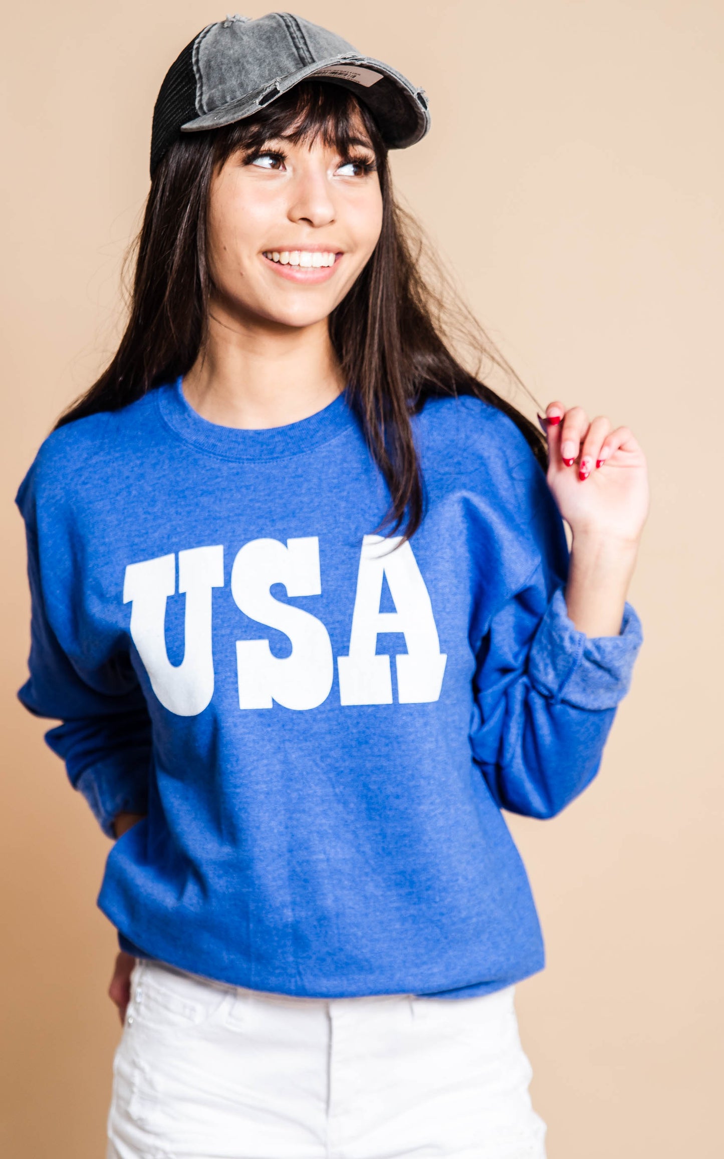 USA Sweatshirt - BAD HABIT BOUTIQUE 