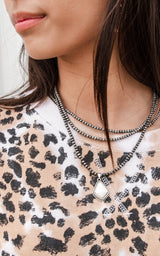 White Turquoise Multi Beaded Necklace