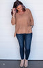 taupe knit sweater 