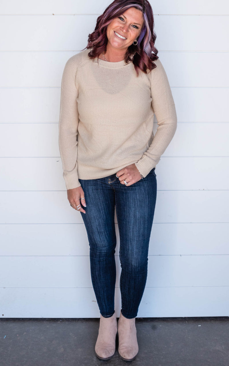 Mini Waffle Knit Sweater | FINAL SALE