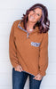 Leopard Detail Fleece Pullover