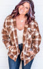 sherpa fleece plaid jacket 