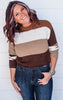 brown striped sweater 