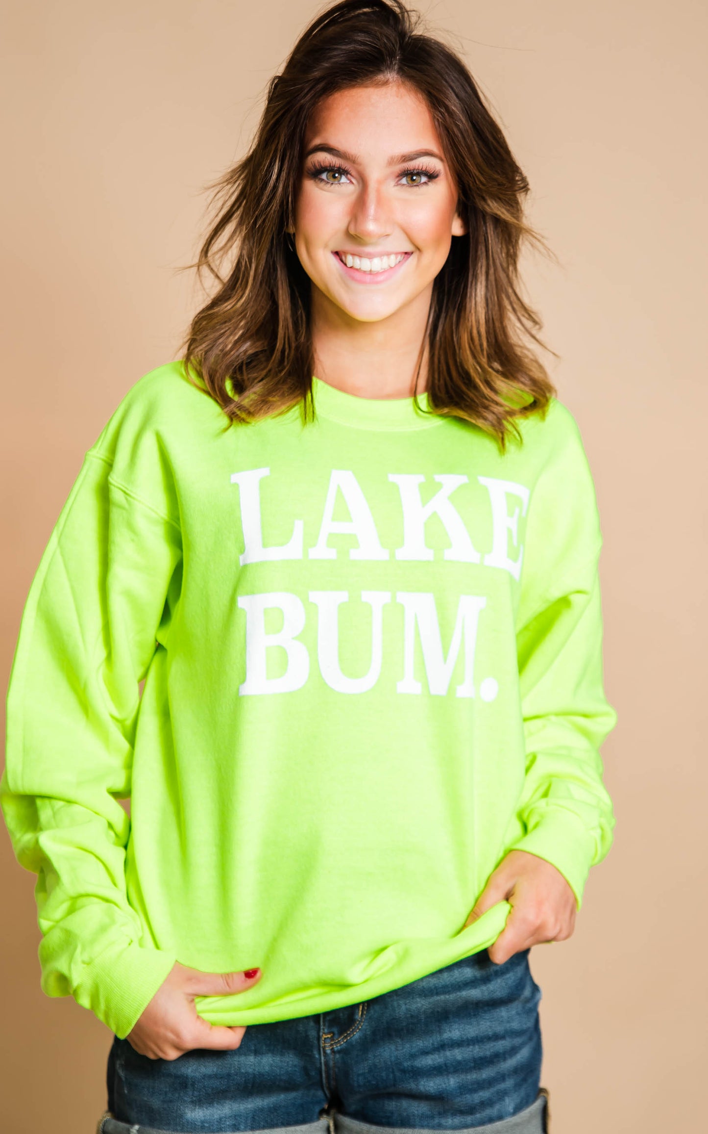 Lake Bum Sweatshirt - BAD HABIT BOUTIQUE 