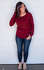 staccato boat neck sweater 