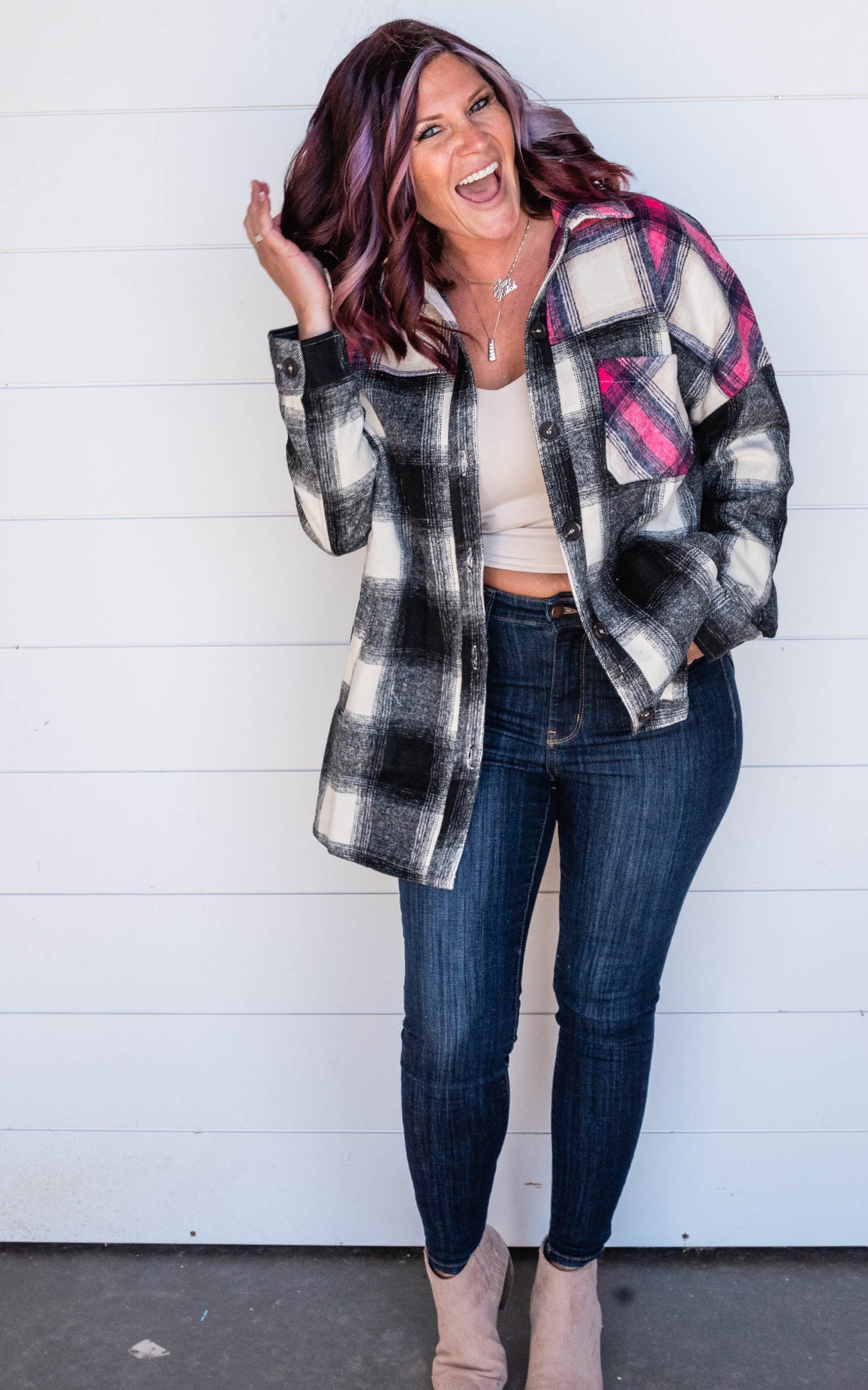 plaid jacket 