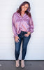 pink silk blouse 