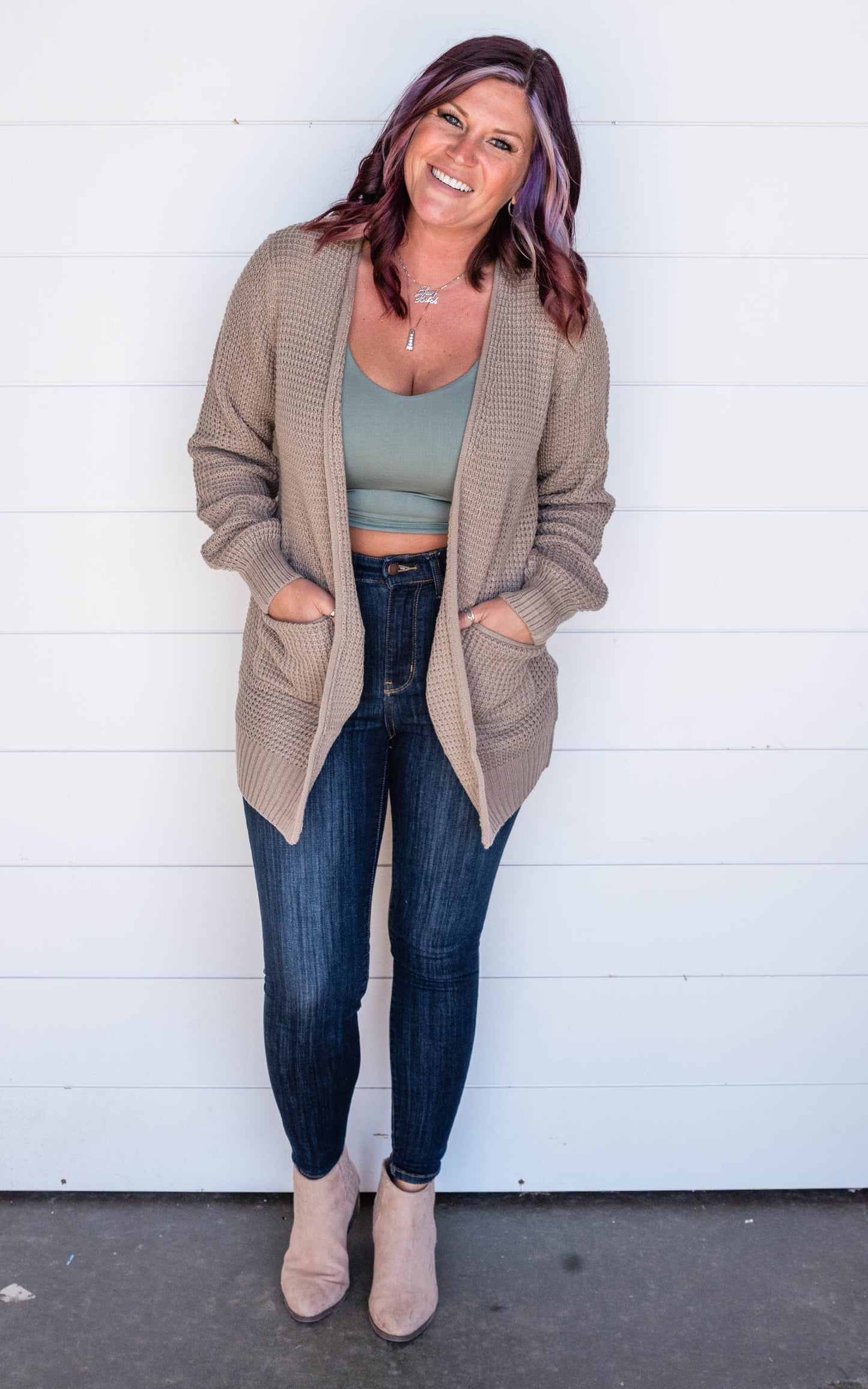 mocha cardigan 