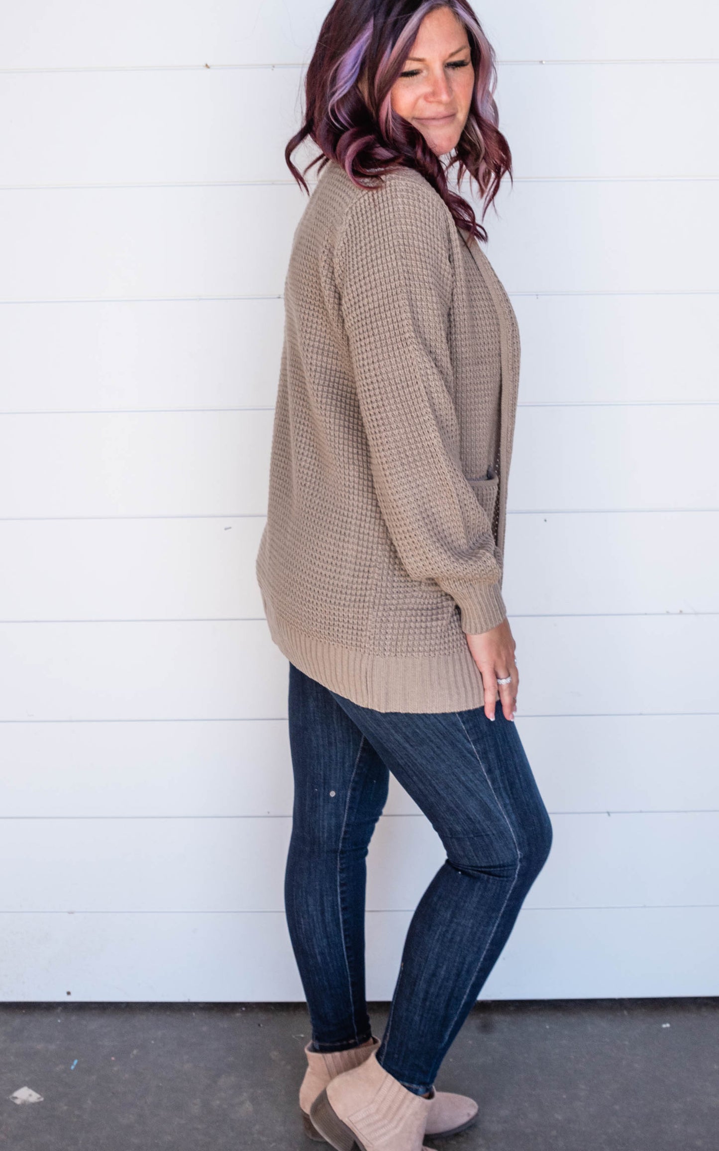 mocha cardigan 