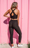 Tik Tok Workout Bralette & Leggings - Black