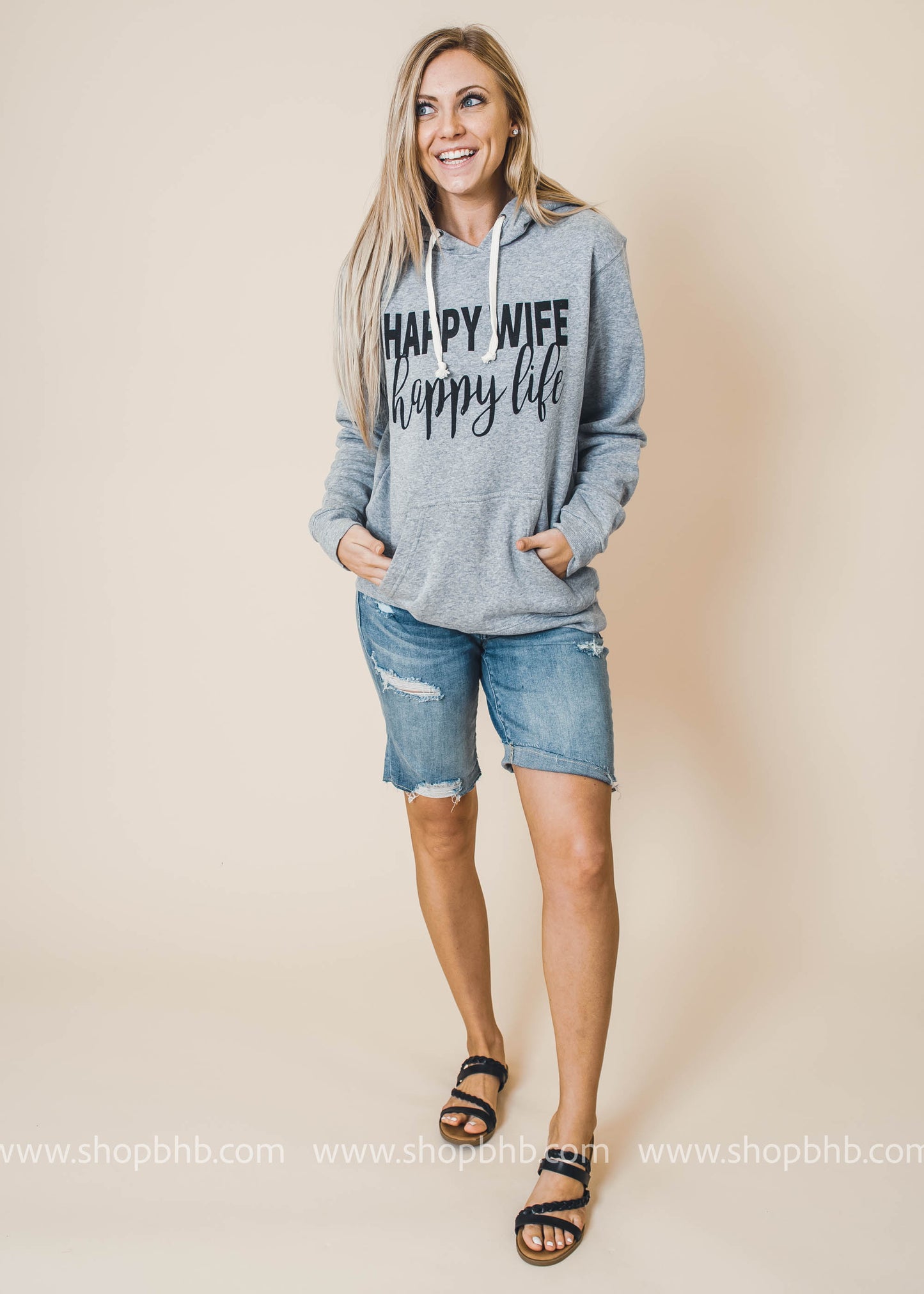 Happy Wife Happy Life Hoodie - BAD HABIT BOUTIQUE 