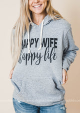 Happy Wife Happy Life Hoodie - BAD HABIT BOUTIQUE 