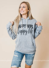 Happy Wife Happy Life Hoodie - BAD HABIT BOUTIQUE 