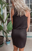 black racerback tank dress