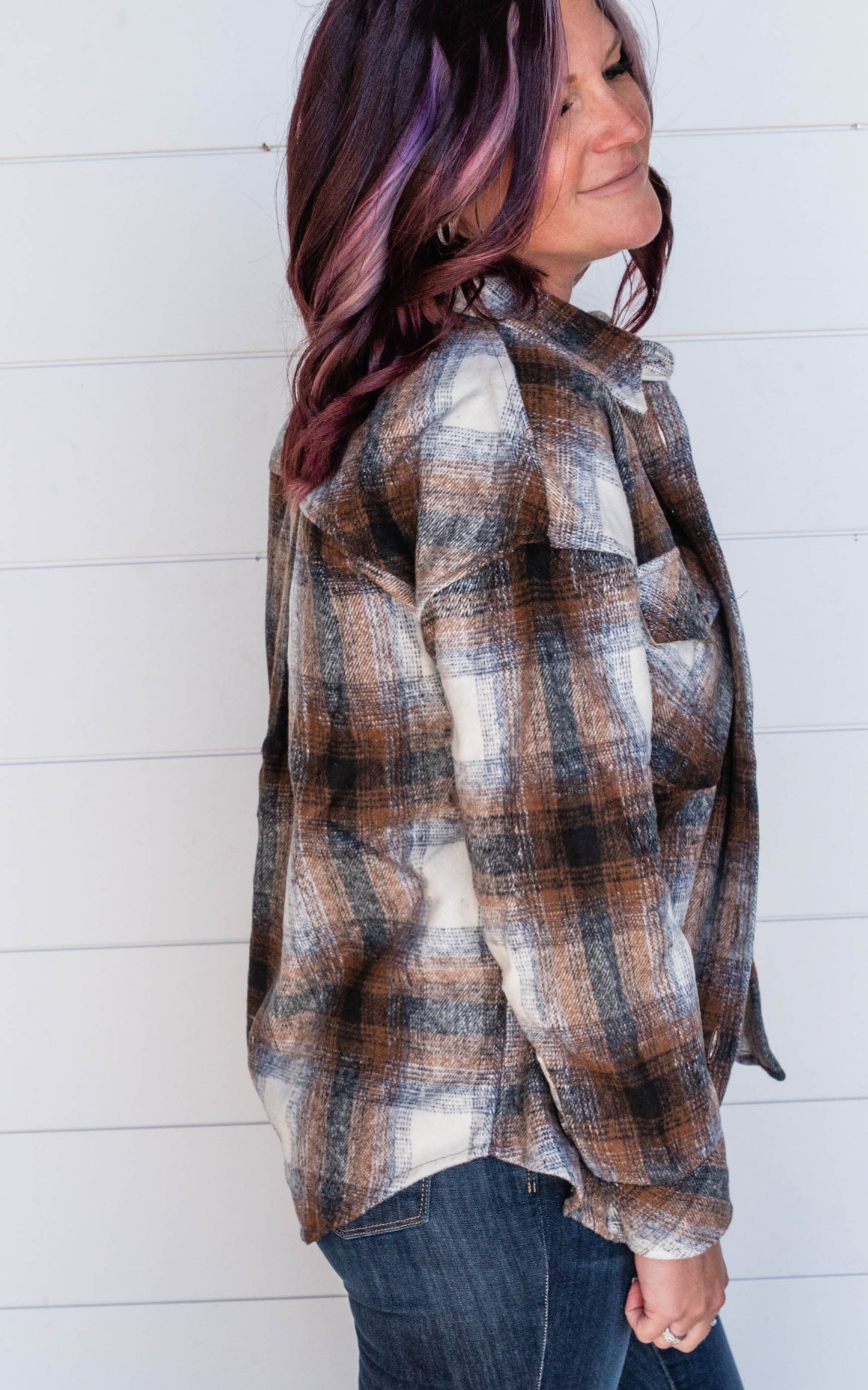 plaid shacket 