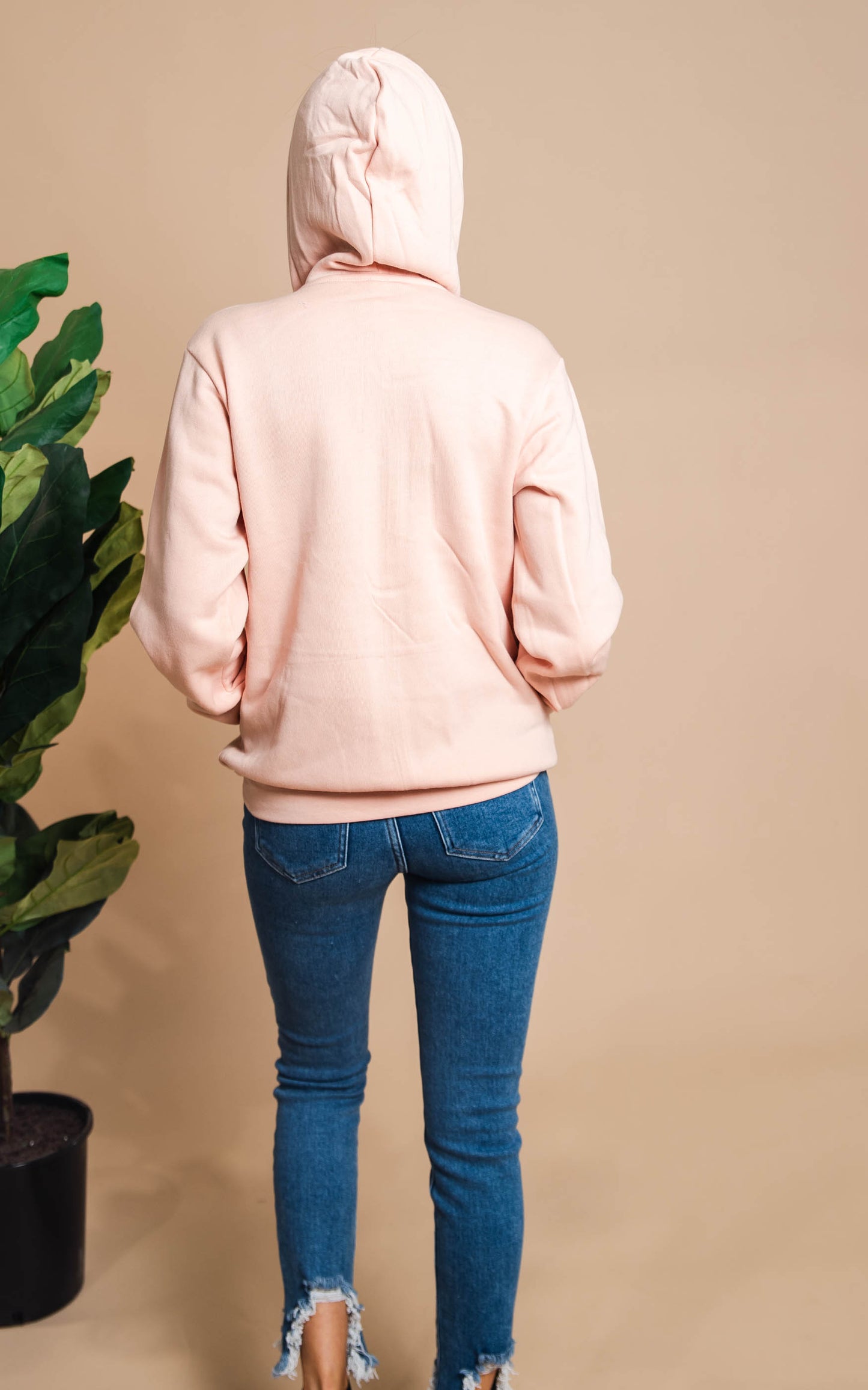 peach hoodie 